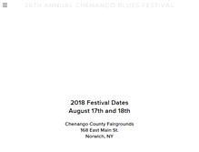 Tablet Screenshot of chenangobluesfest.org